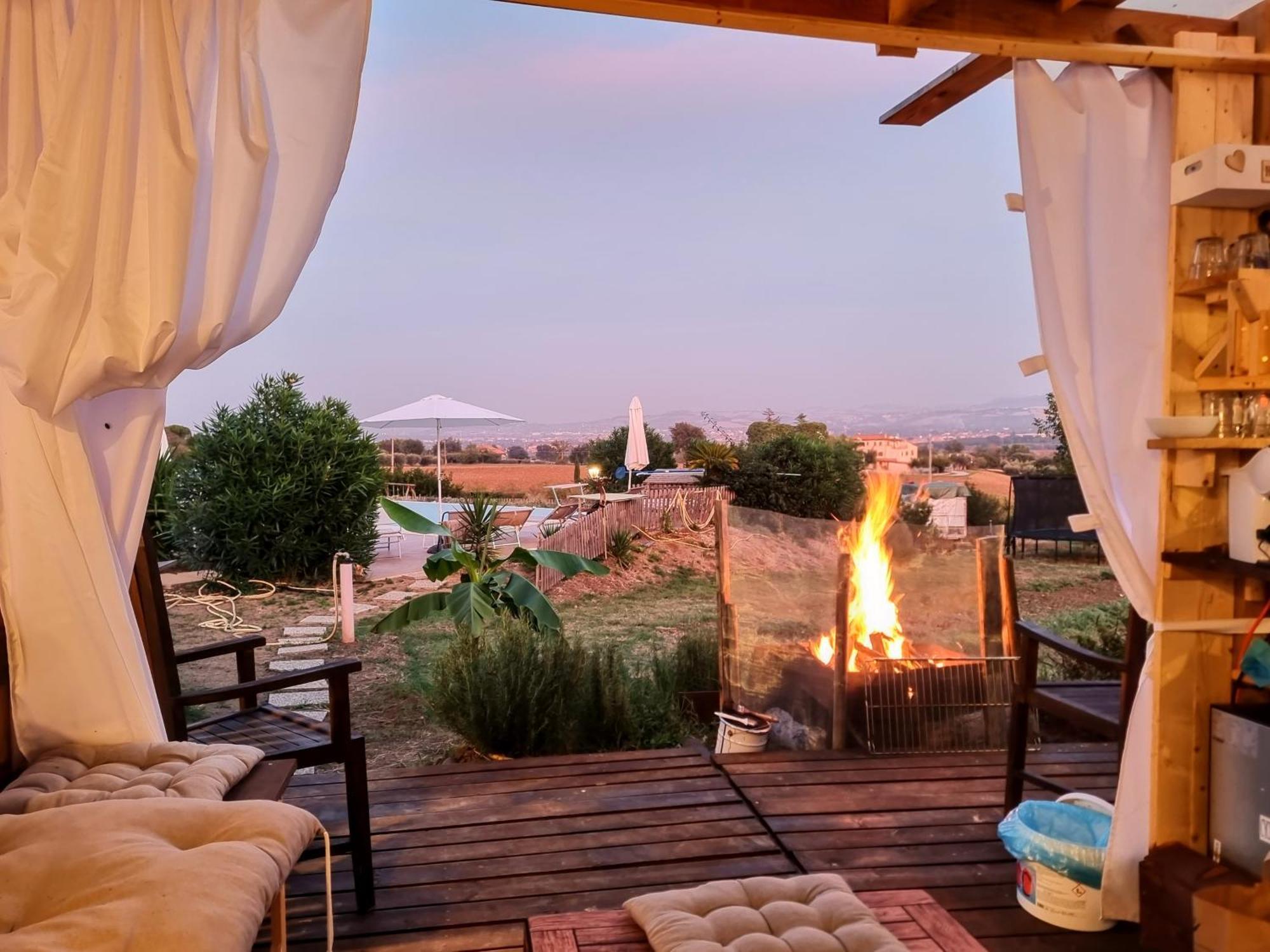 Agriturismo Rosa Antica Monte San Vito Bagian luar foto